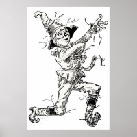 Vintage Wizard of Oz-sprookjes, de Scarecrow