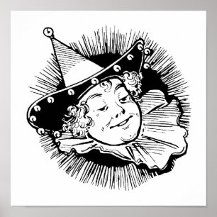 Vintage Wizard of Oz, Vrouw Munchkin Portret Poster