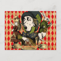 Vintage Wonderland Characters Briefkaart