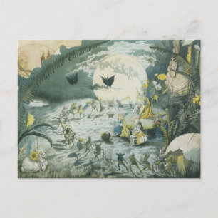 Vintage Woodland Faerie Briefkaart