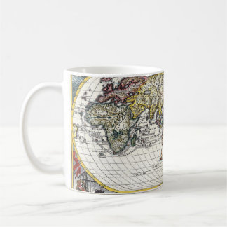 Vintage World Map Globe Sketch Mug Koffiemok