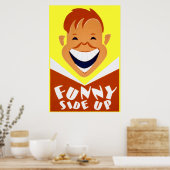 Vintage WPA Funky Side Up Poster Imprimer (Cuisine)