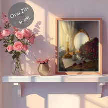 Vintage Writing Desk Poster