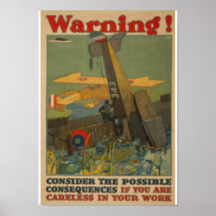 Vintage WW 1 Propaganda-Poster Poster