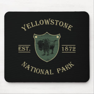 Vintage Yellowstone Nationaal Park Muismat
