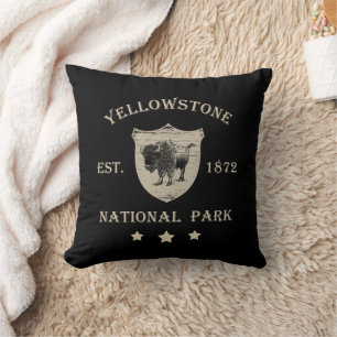 Vintage Yellowstone National Park Kussen