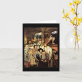 Vintage Yom Kippur Kaart (Gele Bloem)