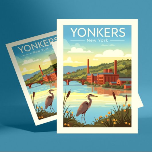 Vintage Yonkers New York Briefkaart