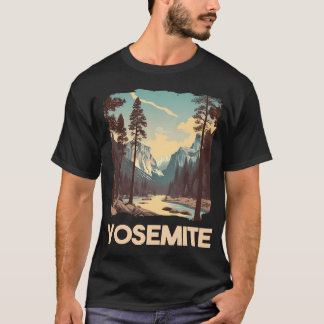 Vintage Yosemite National Park Natuurliefhebber T-shirt