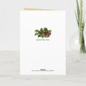 Vintage Yule Chèvre, Bonne Carte Yuletide (Dos)