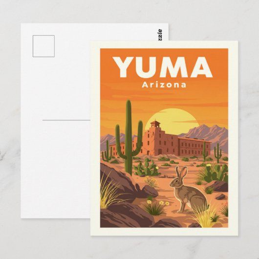 Vintage Yuma Arizona Briefkaart (Voorkant / Achterkant)