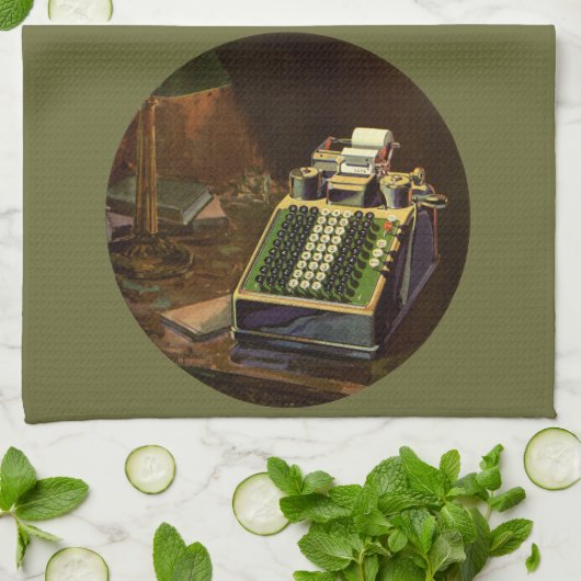 Vintage zakelijke Comptometer boekhoudmachine Theedoek (Gevouwen)