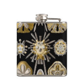 Vintage zee-egels zanddollars door Ernst Haeckel Heupfles (Achterkant)