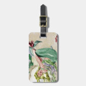 Vintage Zeemeermin Bagagelabel (Voorkant verticaal)