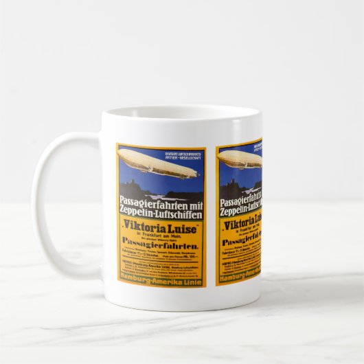 Vintage Zeppelin Viktoria Luise Coffee Mug (Gauche)