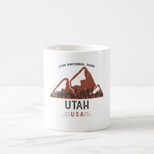 Vintage Zion National Park Utah Coffee Mug