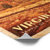 Vintage Zion Virgin River Travel Poster (Hoek)