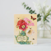 Vintage zomertijd briefkaart (Staand voorkant)