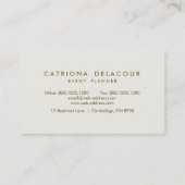 Vintage zonnebloemen Visitekaartje (Achterkant)