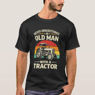 vintage zonsondergang Boeren Onderschat nooit een T-shirt