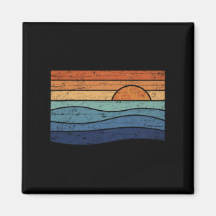 Vintage Zonsondergang Magneet