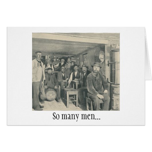 Vintage - zoveel Mannen, (Voorkant Horizontaal)