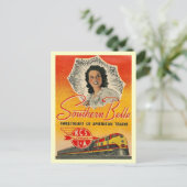 Vintage Zuid-Belle Train Briefkaart (Staand voorkant)