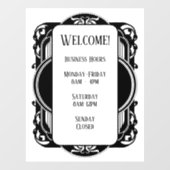 Vintage Zwart & Wit  Raamsticker (Vel)