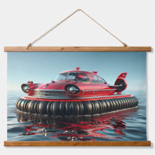 Vintage zweefvliegtuigauto hangend wandkleed