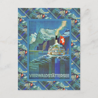 Vintage Zwitserland, Vierwaldstattersee, Briefkaart