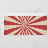 VintageCircus Carnival Ticket Birthday Uitnodiging (Achterkant)