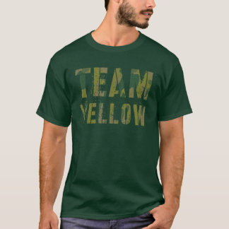 VintageEAM GELE Camo Crew Zomer Kamp Oorlogsspel S T-shirt