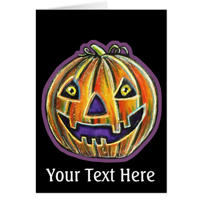 VintageHalloweeniesFallnGrinningPumpkinLarge (Devant)