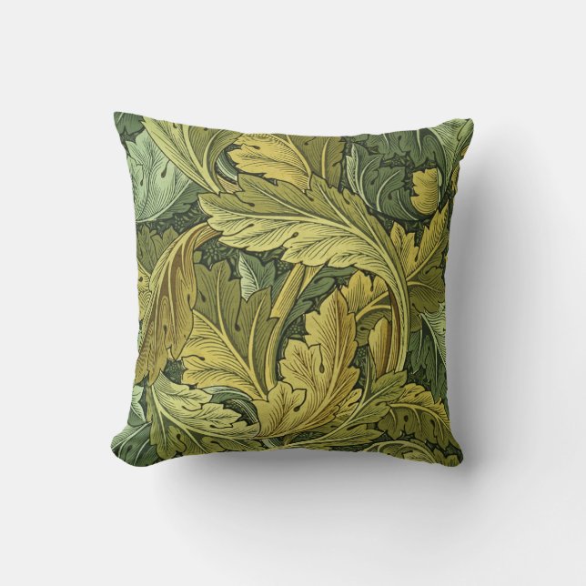 VintageNouveau Acanthus Leaf Pillow Kussen (Voorkant)