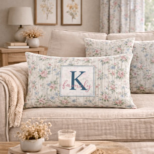 VintageRustic Shabby Chic Bloemen op Houten Boerde Kussen