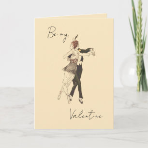 Vintages amoureux danser Carte Saint Valentin