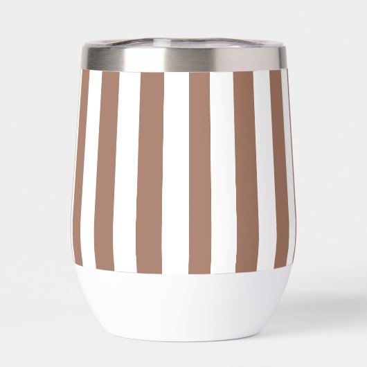 Vintages bandes verticales Mocha Mousse Blanc (Arrière)