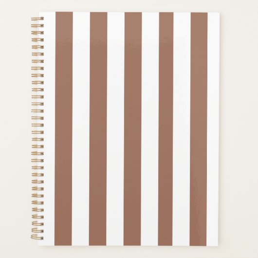 Vintages bandes verticales Mocha Mousse Blanc (Devant)