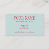 Vintages Cartes de visite Baker (Dos)