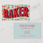 Vintages Cartes de visite Baker (Devant / Derrière)