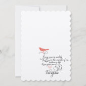 Vintages Coeurs Whimsical Invitation Turquoise et (Dos)