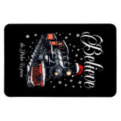 Vintages geloven in kersttrein magneet (Horizontaal)