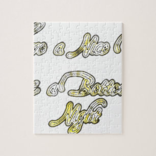 Vintages hebben een prettige dag en een betere nac legpuzzel