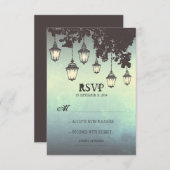 Vintages lampes suspendues MARIAGE CARTES RSVP (Devant / Derrière)