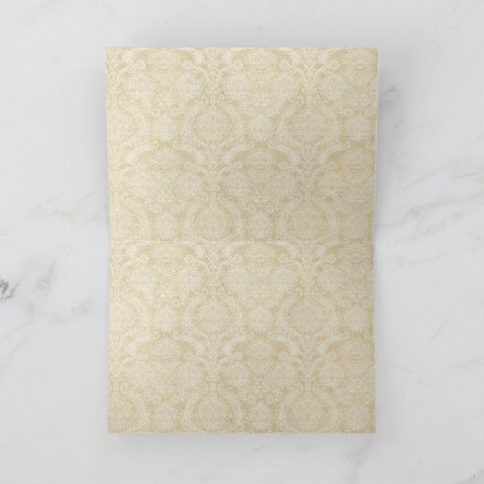 Vintages Peacocks Mariage Merci (Intérieur)