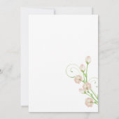 Vintages Roses de jardin - Invitations de mariage (Dos)