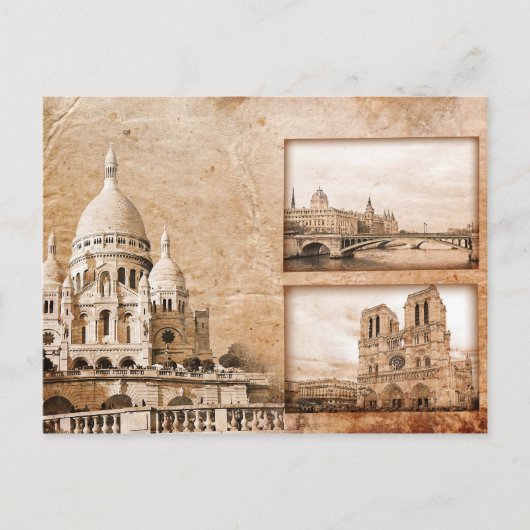 Vintages souvenirs de Paris Carte postale (Devant)