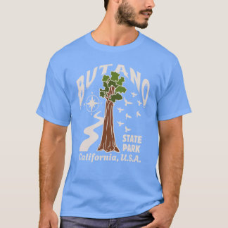 VintageStyle Butano State Park Californië Bruine T T-shirt