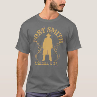 VintageStyle Fort Smith Arkansas Stoere Cowboy T-shirt