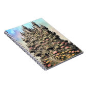 vintaje fantasy house flowers 4 notitieboek (Rechterzijde)